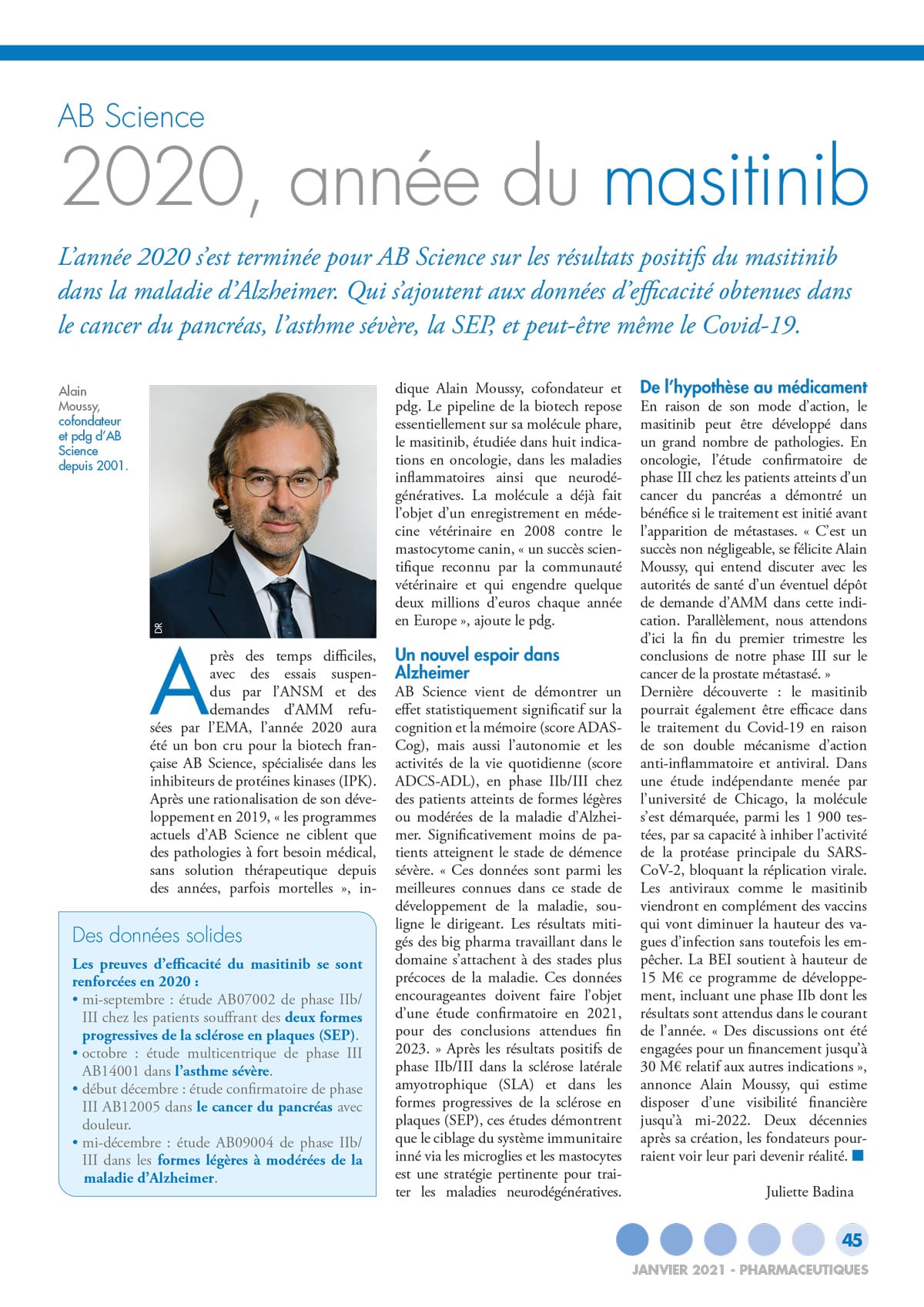 2021-02-12-Pharmaceutiques-Janvier-2021-2020-année-du-masitinib